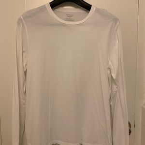 Vince men’s white crew neck long sleeve t-shirt